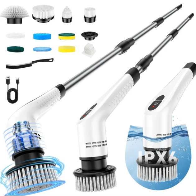 Arclo Cordless Spin Scrubber — Extendable Handle