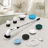 Arclo Cordless Spin Scrubber — Extendable Handler 9-in-1 Kit