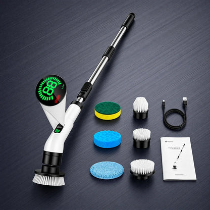 Arclo Cordless Spin Scrubber — Extendable Handler 9-in-1 Kit