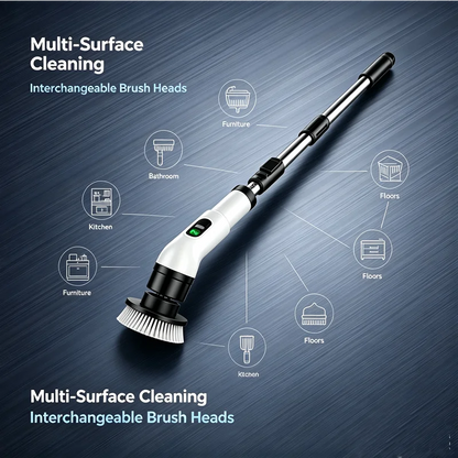Arclo Cordless Spin Scrubber — Extendable Handler 9-in-1 Kit