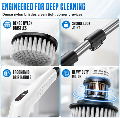 Arclo Cordless Spin Scrubber — Extendable Handle