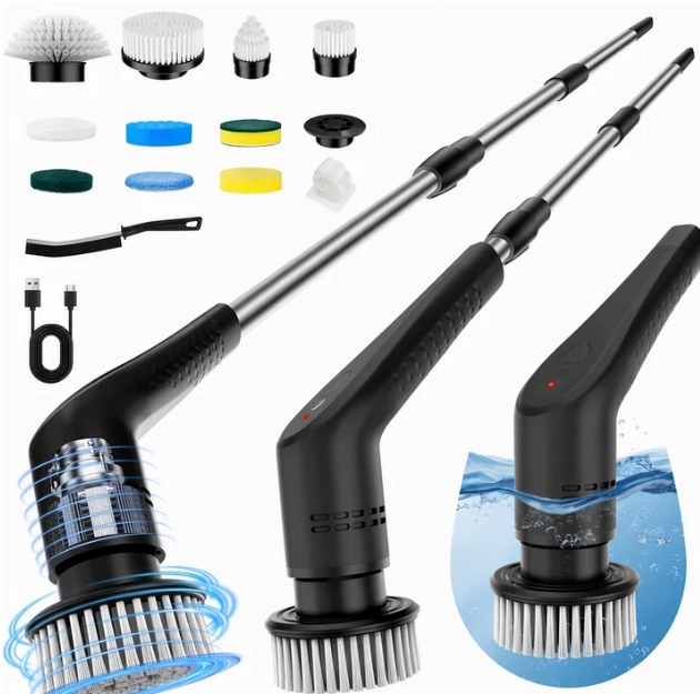 Arclo Cordless Spin Scrubber — Extendable Handle