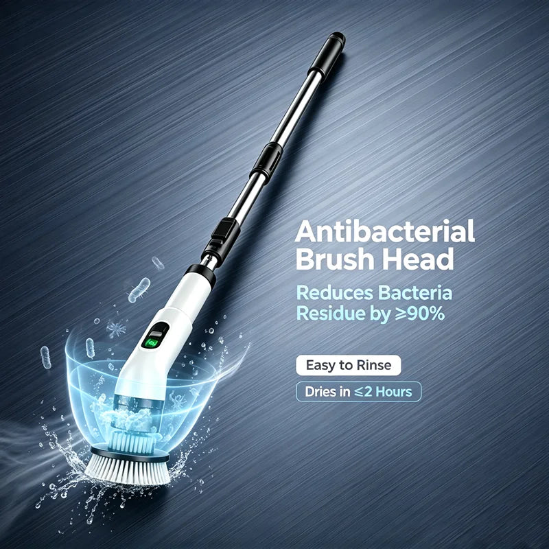 Arclo Cordless Spin Scrubber — Extendable Handler 9-in-1 Kit