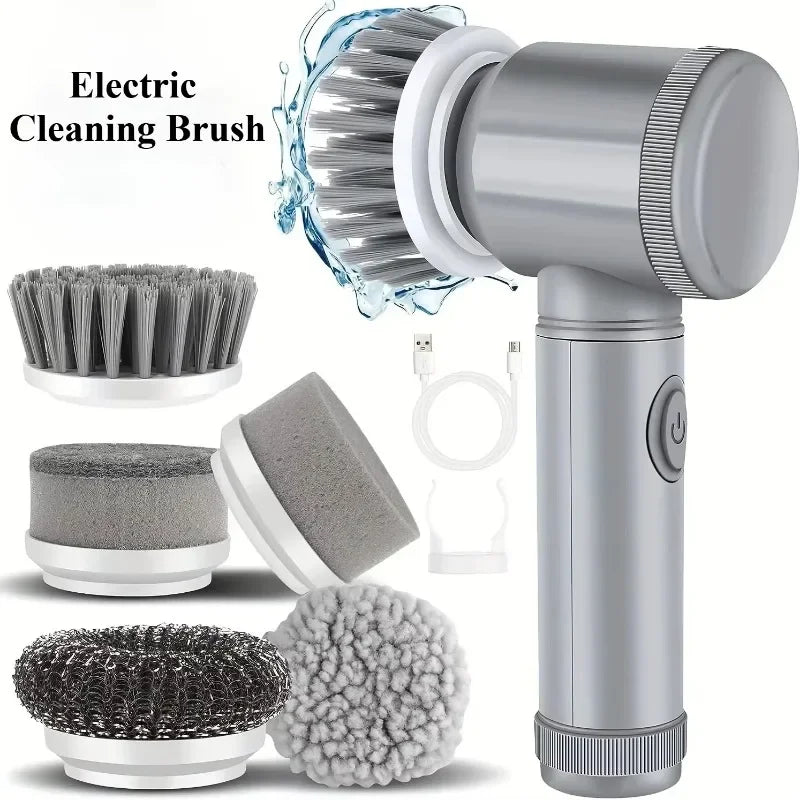 Arclo Mini 5-in-1 Cordless Spin Scrubber - in use