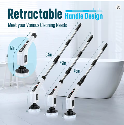 Arclo Cordless Spin Scrubber — Extendable Handle